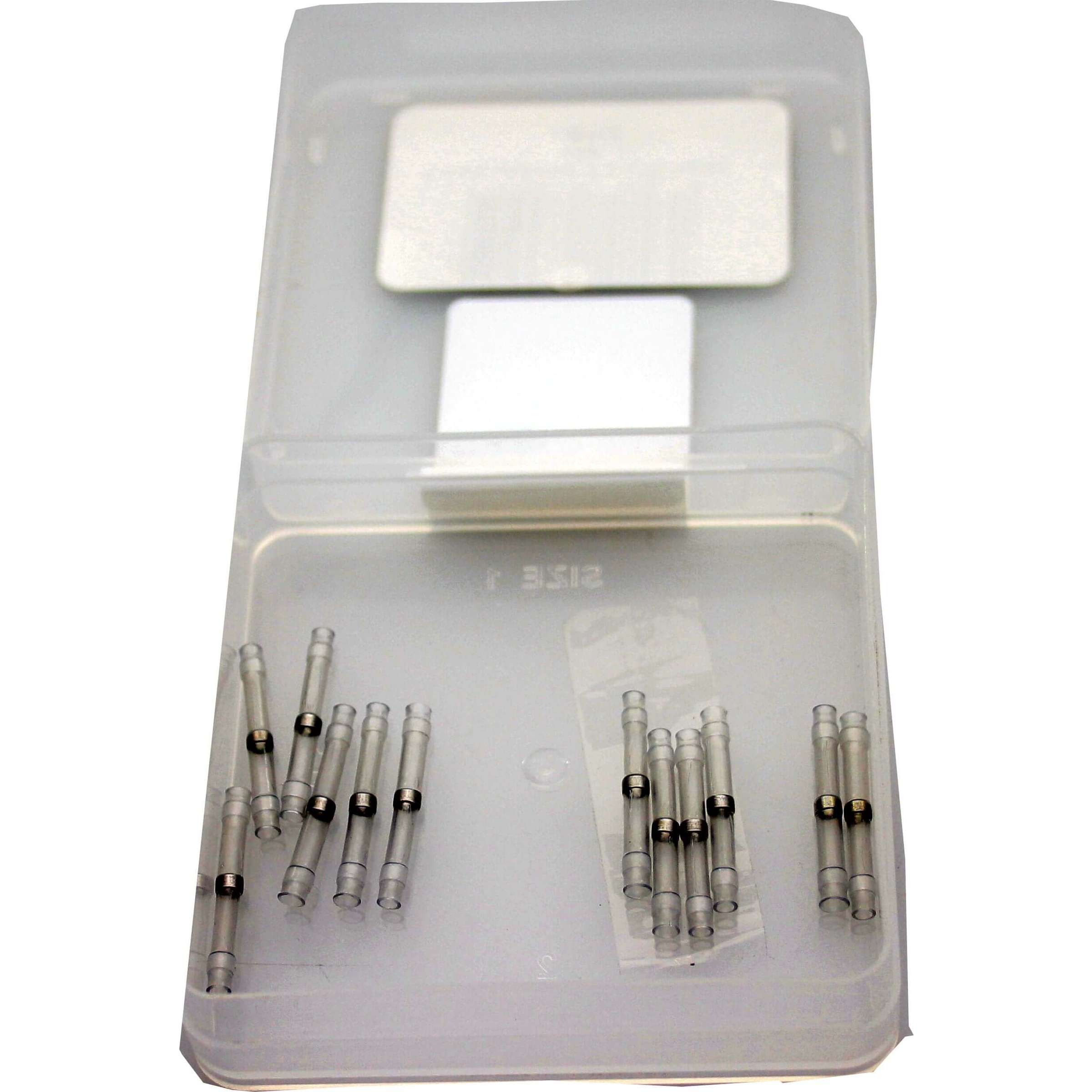 Solder connector 0.2-0.75 translucent per 12 pieces