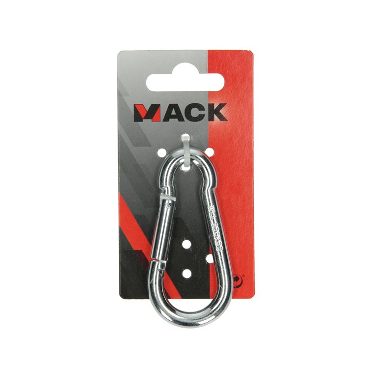 Mack 1008437 - 1 karabijnhaak + veer 8 x 80mm verzinkt | 10 stuks