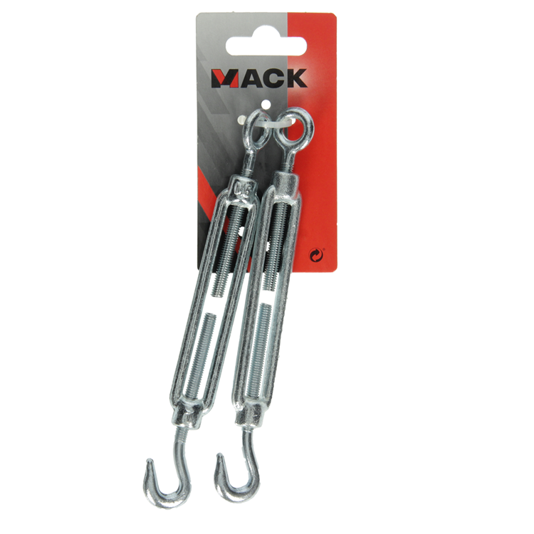 Mack 1008446 - 2 spanners oog + haak m6 x 110mm verzinkt | 10 stuks
