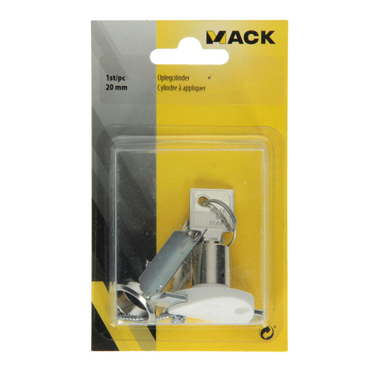 Mack 1015830 - 1 oplegcilinder wit 20 mm | 5 stuks