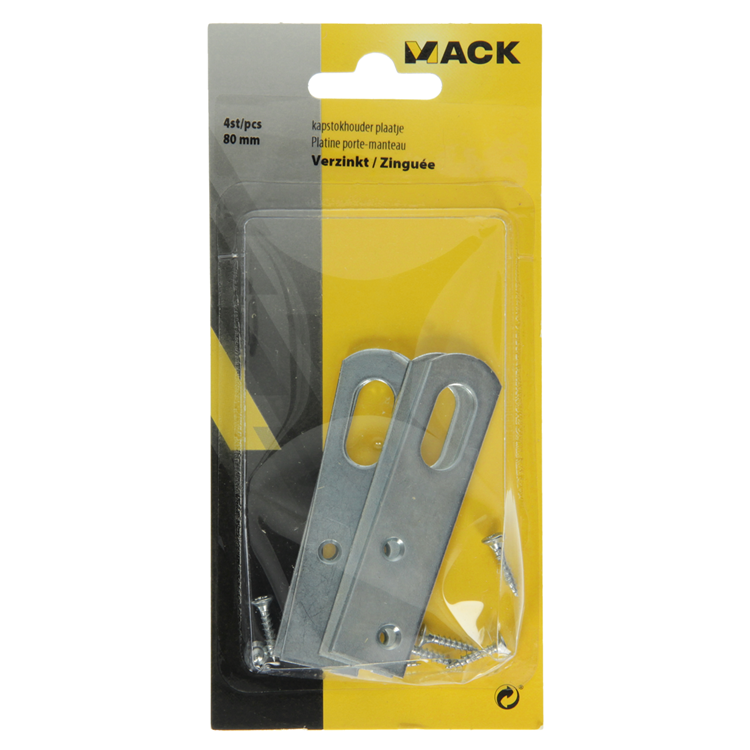 Mack 1013285 - 4 rekogen verzinkt 80 mm | 5 stuks