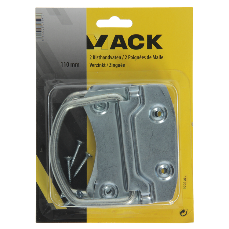 Mack 1013563 - 2 kisthandvaten verzinkt 110mm | 5 stuks