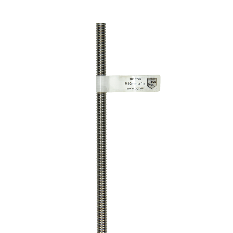 Mack 1015776 - draadeinden inox a2 din 976 m10x1m | 10 stuks