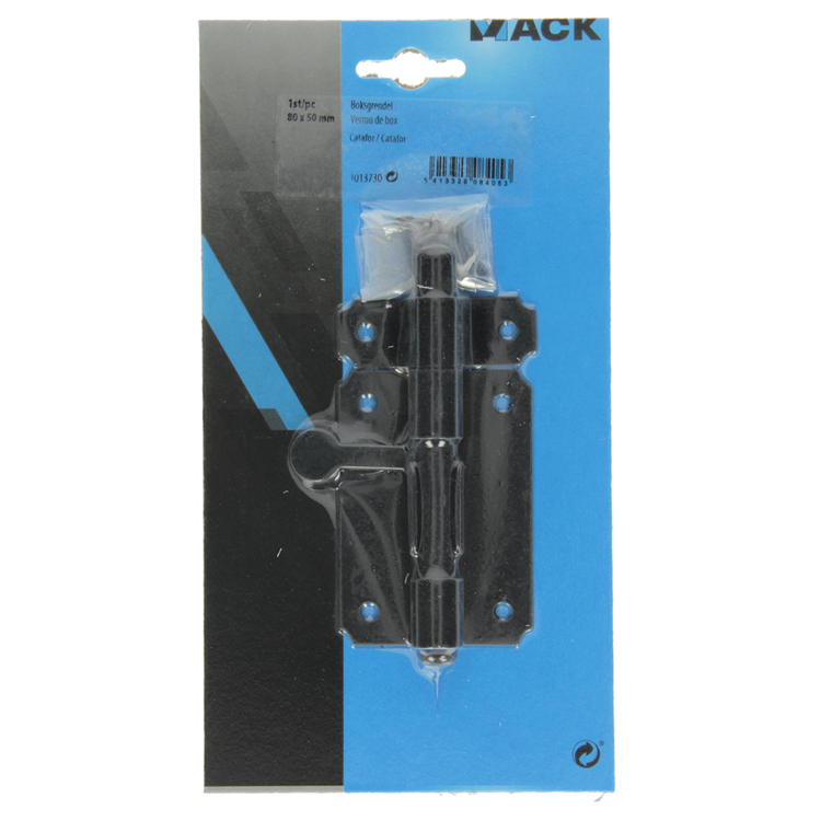Mack 1013730 - 1 boksgrendel zw cataf. 80mm | 5 stuks