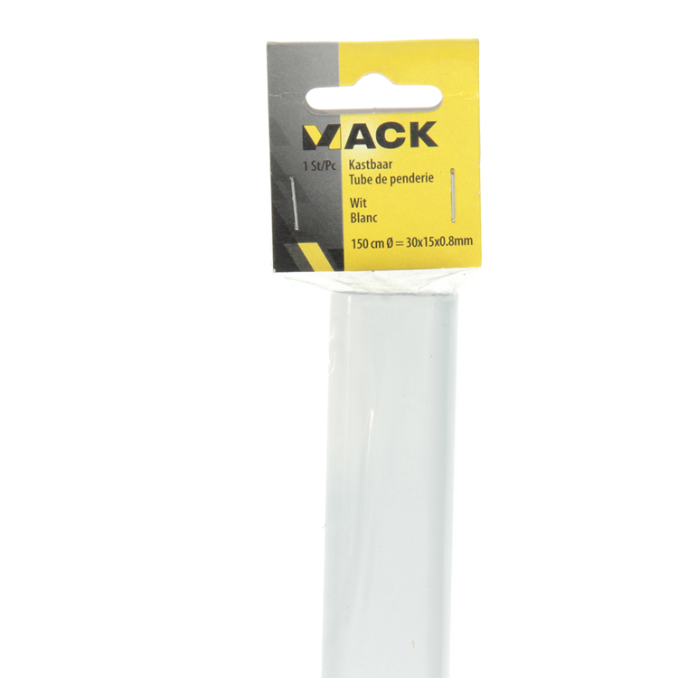 Mack 1014451 - kastbaar wit l 150 cm h 30 x b 15 x 0,8 mm | 5 stuks