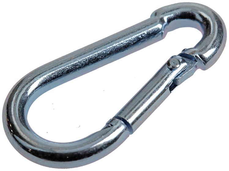 Mack 1008444 - 1 karabijnhaak + veer 4 x 40mm verzinkt | 10 stuks