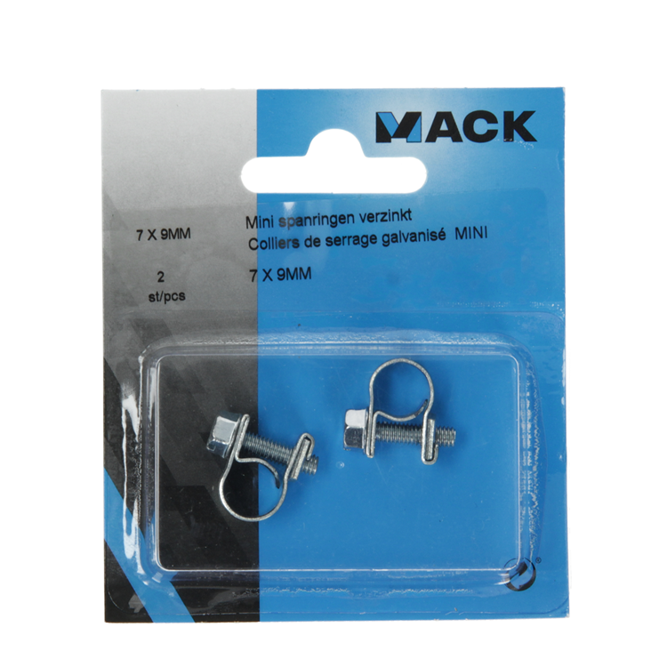 Mack 1011653 - 2 mini spanringen verzinkt 7x9mm | 10 stuks
