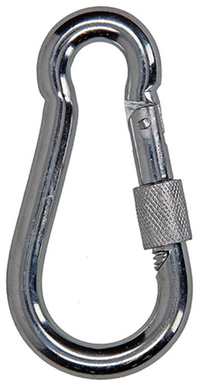 Mack 1008447 - 1 karabijnhaak + borgsl. 10 x 100mm verzinkt | 10 stuks