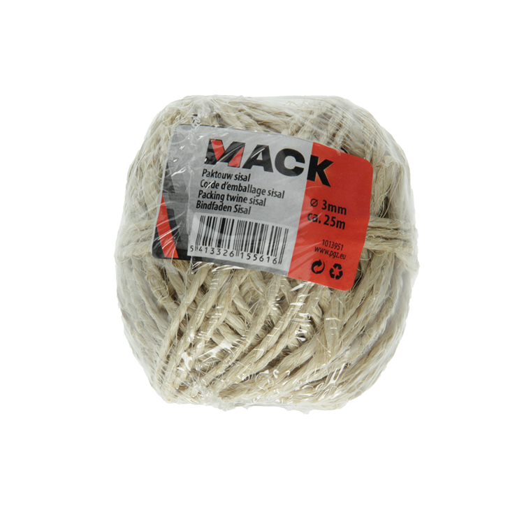 Mack 1013951 - paktouw sisal bobijn 3mm ca 22m | 10 stuks