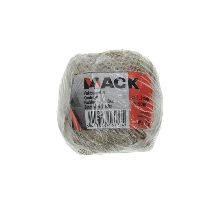 Mack 1014011 - paktouw vlas bobijn 1,2mm 90m | 10 stuks