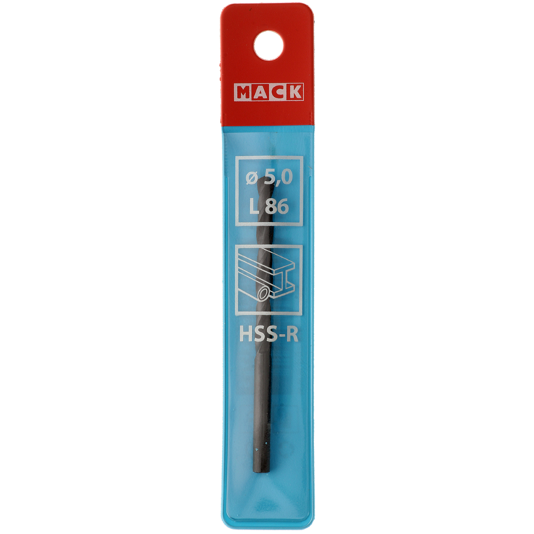 Mack 1018183 - universeelboor hss r ø 5,0 x 86 mm | 5 stuks
