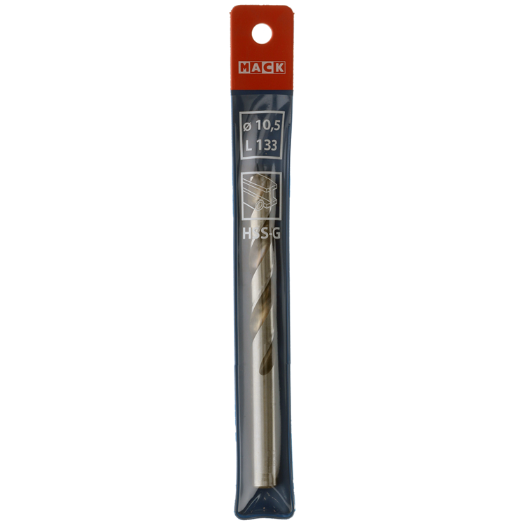 Mack 1018193 - metaalboor hss g din 338 ø 10,5 x 133 mm | 5 stuks