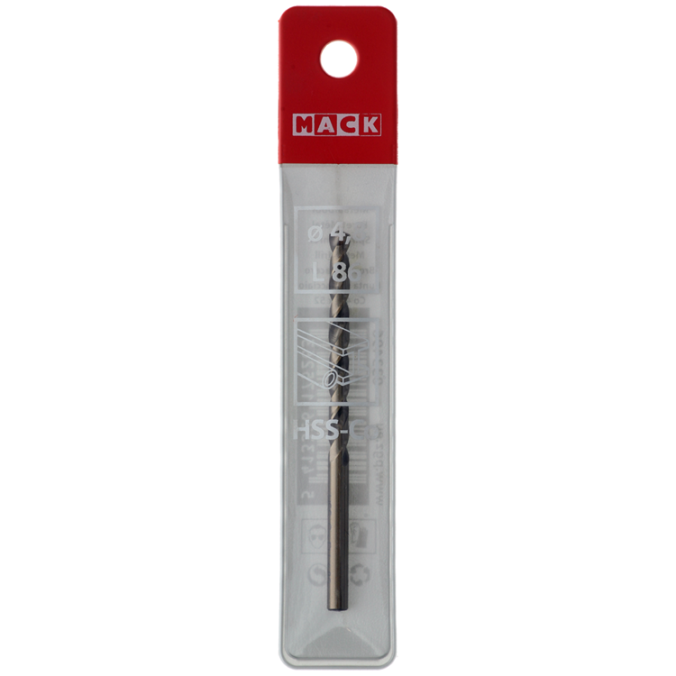 Mack 1018199 - metaalboor hss co5% din 338 ø 4,8 x 86 mm | 5 stuks