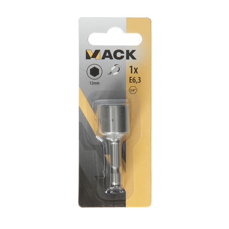 Mack 1018315 - zeskantdop-bit magnet. 12mm | 5 stuks