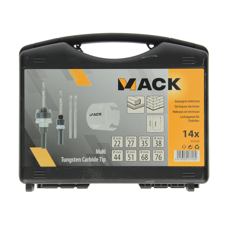 Mack 1018369 - gatzagenset electricien 14 delig | 3 stuks