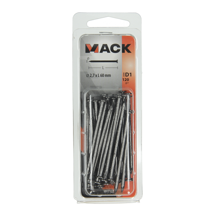 Mack 1017122 - nagel platte kop 120 gr 2,7 x 60 mm | 5 stuks