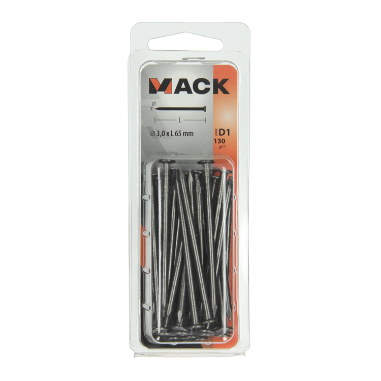 Mack 1017123 - nagel platte kop 130 gr 3,0 x 65 mm | 5 stuks