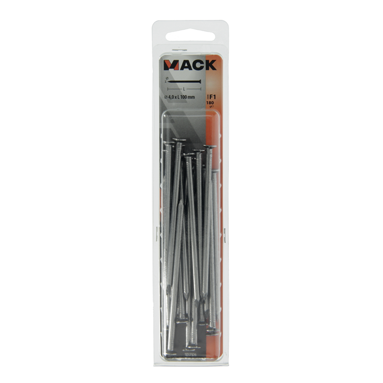 Mack 1017126 - nagel platte kop 180 gr 4,0 x 100 mm | 10 stuks