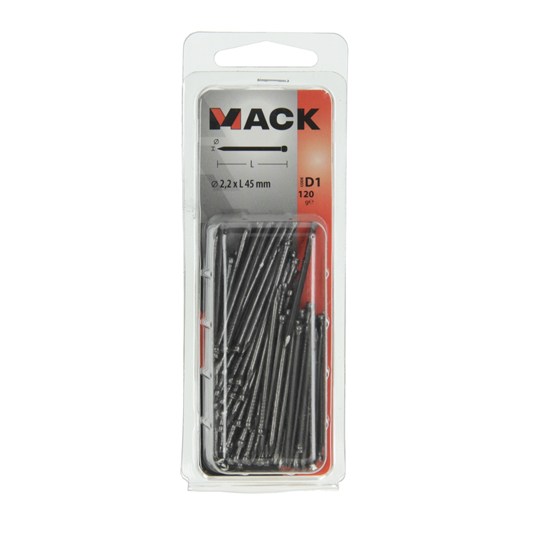 Mack 1017140 - nagel ronde kop 120 gr 2,2 x 45 mm | 5 stuks