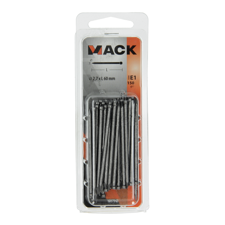 Mack 1017143 - nagel ronde kop 150 gr 2,7 x 60 mm | 5 stuks