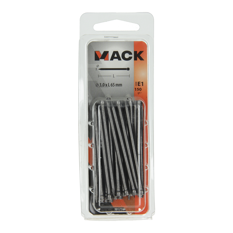 Mack 1017144 - nagel ronde kop 150 gr 3,0 x 65 mm | 5 stuks