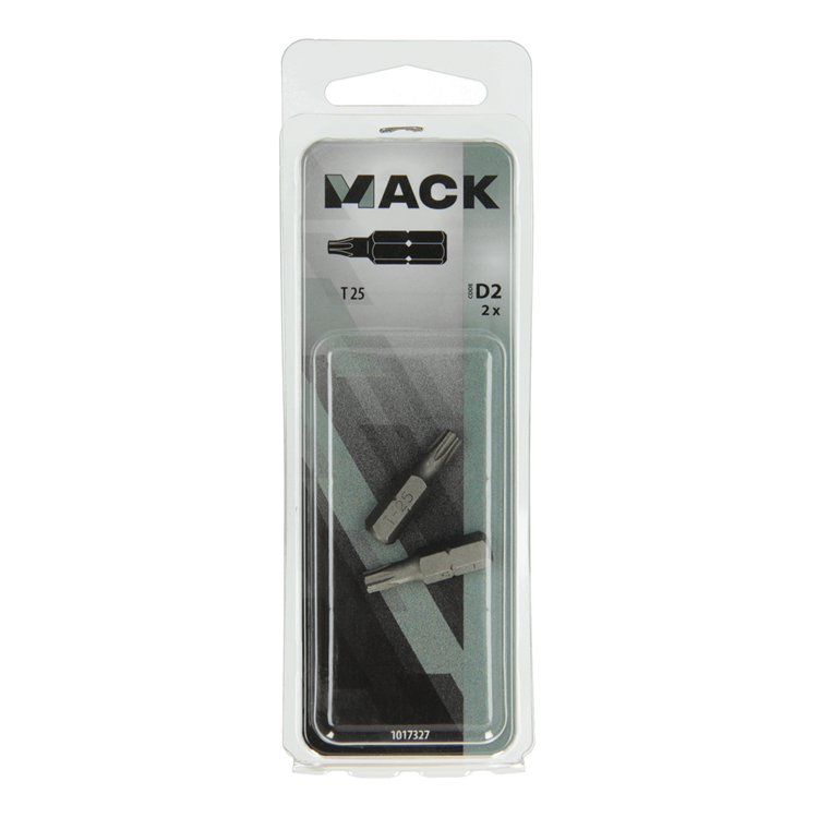 Mack 1017327 - torx schroefbit staal onbehandeld 2 st t 25 | 10 stuks
