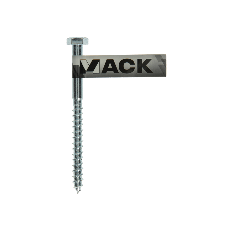 Mack 1017419 - houtdraadbout staal verzinkt 1 st 8 x 100 mm | 10 stuks