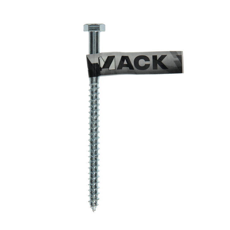 Mack 1017420 - houtdraadbout staal verzinkt 1 st 8 x 120 mm | 10 stuks
