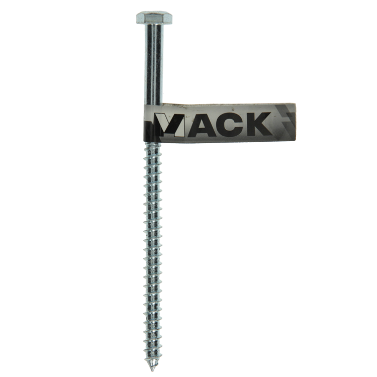 Mack 1017421 - houtdraadbout staal verzinkt 1 st 8 x 140 mm | 10 stuks
