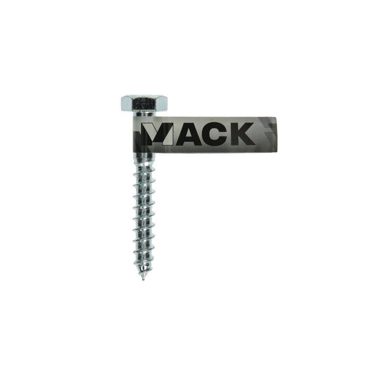 Mack 1017424 - houtdraadbout staal verzinkt 1 st 10 x 70 mm | 10 stuks
