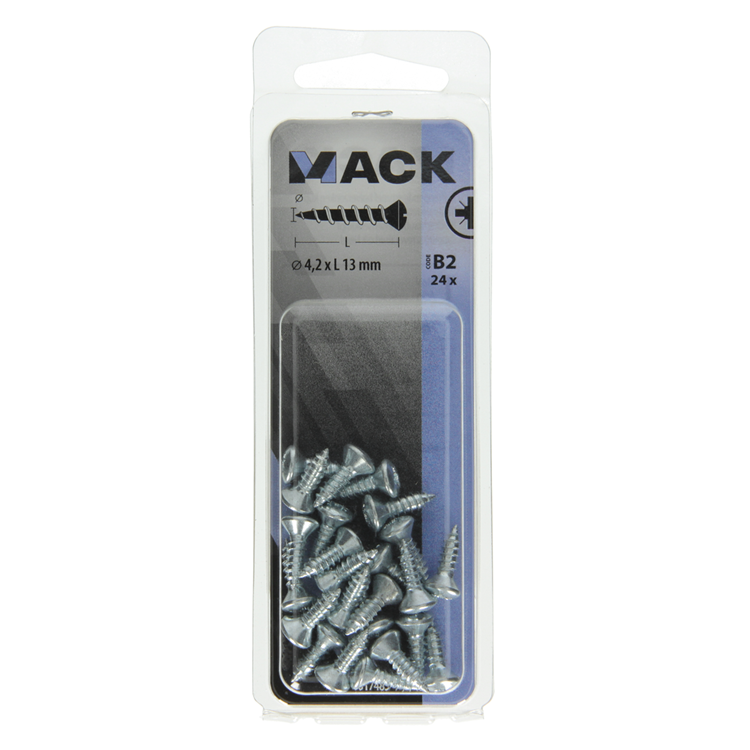 Mack 1017485 - zelftappende schroef bvk verz.24 st 4,2 x 13 mm | 10 stuks