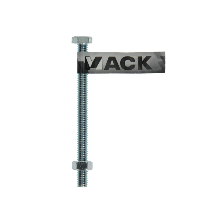 Mack 1017619 - tapbout + moer staal verzinkt 1 st m8 x 100 mm | 10 stuks