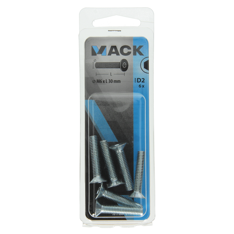 Mack 1017659 - binnenzeskant bout verz. kop verz. 6 st m6x30 | 10 stuks