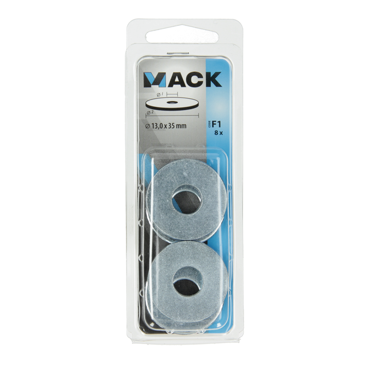 Mack 1017744 - carrosserie sluitring verzinkt8 st 13,0 x 35 mm | 10 stuks