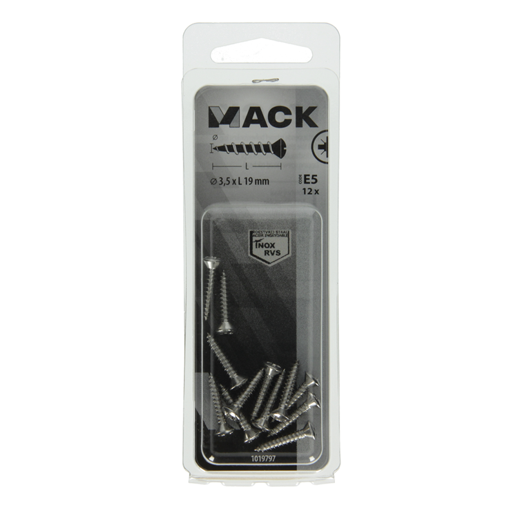 Mack 1019797 - zelftappende schroef bolvz.kopa2 12st 3,5 x 19 mm | 10 stuks