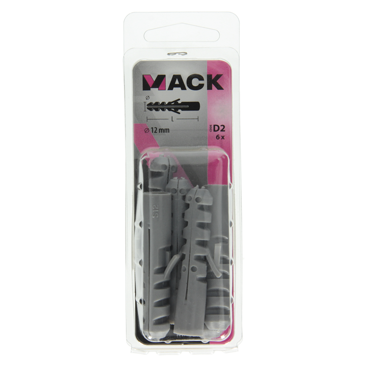 Mack 1017884 - plug polyethyleen 6 st 12 mm | 5 stuks