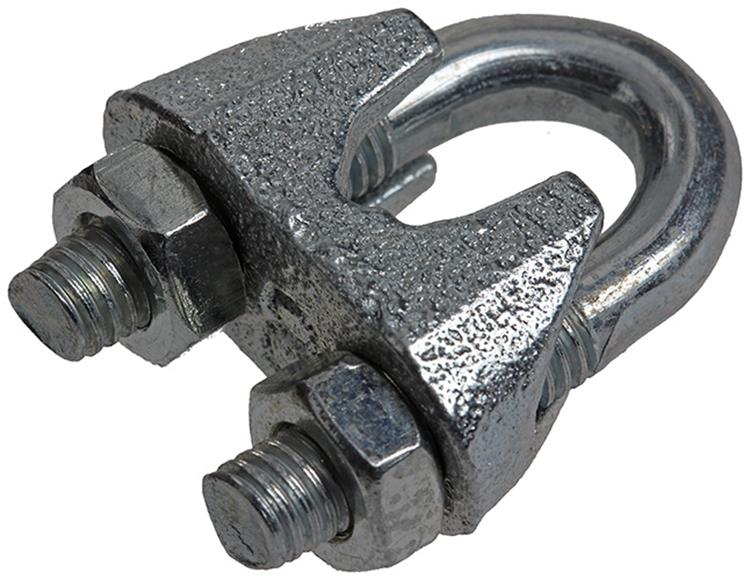 Mack 1008477 - 2 staaldraadklemmen 8mm verzinkt | 10 stuks
