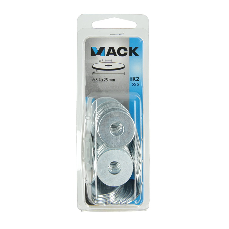 Mack 1018127 - carrosserie sluitring verzinkt55 st 8,4 x 25 mm | 5 stuks