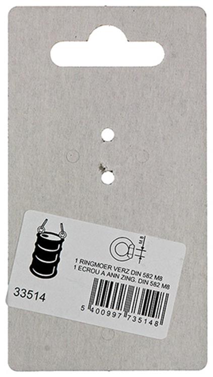 Mack 1008484 - 1 ringmoer din 582 m8 verzinkt | 10 stuks
