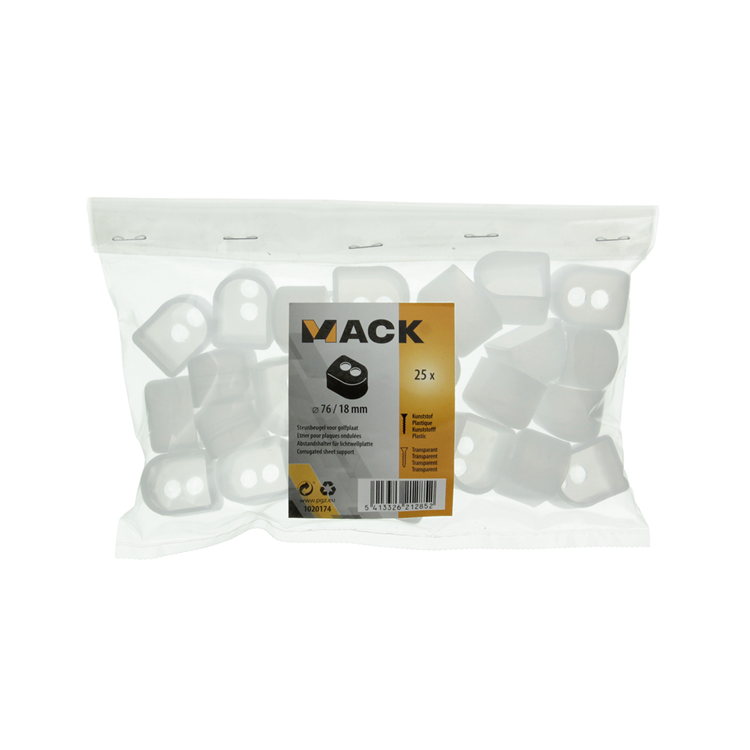 Mack 1020174 - steun voor golfplaat 25 st 76 18 | 5 stuks
