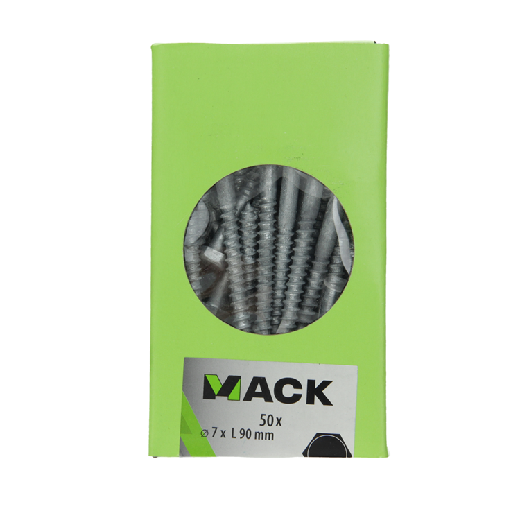 Mack 1020185 - houtdraadbout vuurverzinkt 50 st 7 x 90 mm | 2 stuks