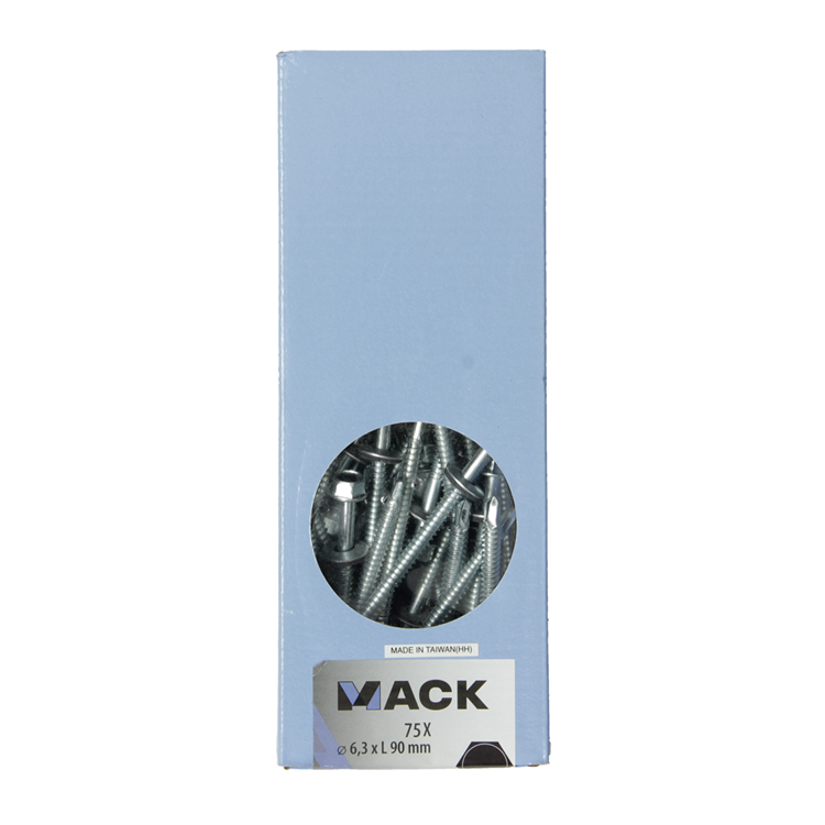 Mack 1020190 - zelfbor.schroef zeskt kop epdm-vz 75st 6,3 x 90 mm | 1 stuks