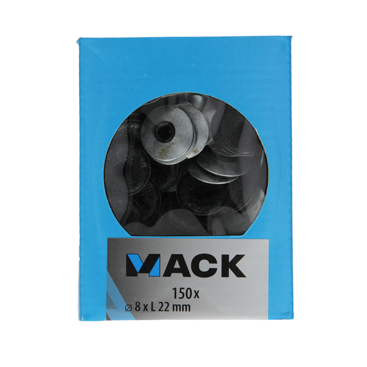 Mack 1020224 - dichtingsring bitumen verzinkt150 st 8,0 x 22 mm | 5 stuks