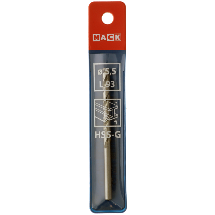 Mack 1018407 - metaalboor hss g din 338 ø 5,5 x 93 mm | 5 stuks