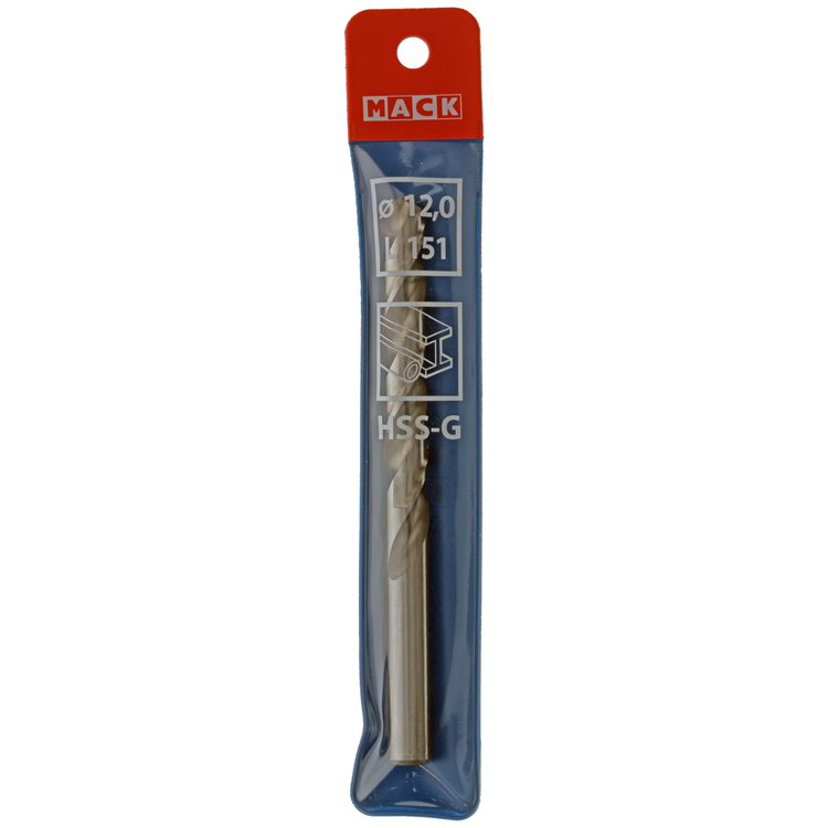 Mack 1018417 - metaalboor hss g din 338 ø 12,0 x 151 mm | 5 stuks