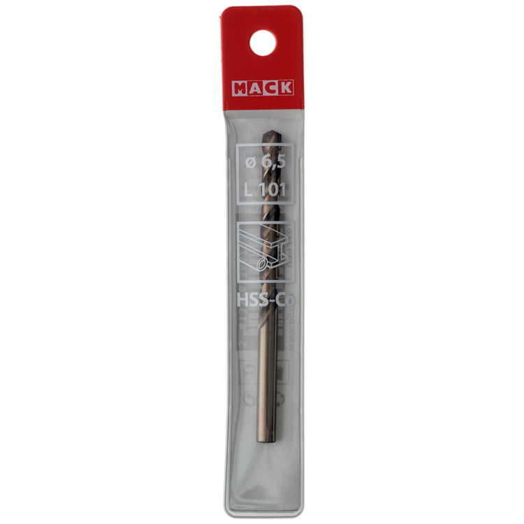 Mack 1018429 - metaalboor hss co5% din 338 ø 6,5 x 101 mm | 5 stuks