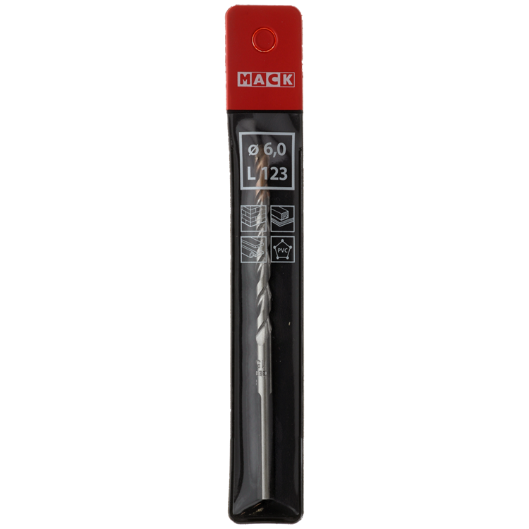 Mack 1018499 - universele multi boor ø 6,0 x 123 mm | 5 stuks