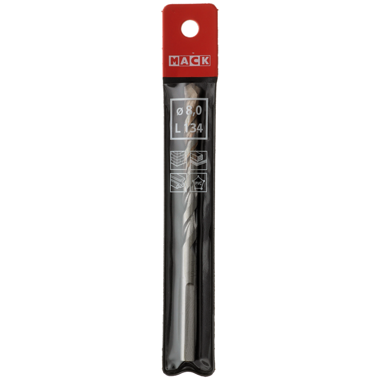 Mack 1018500 - universele multi boor ø 8,0 x 134 mm | 5 stuks