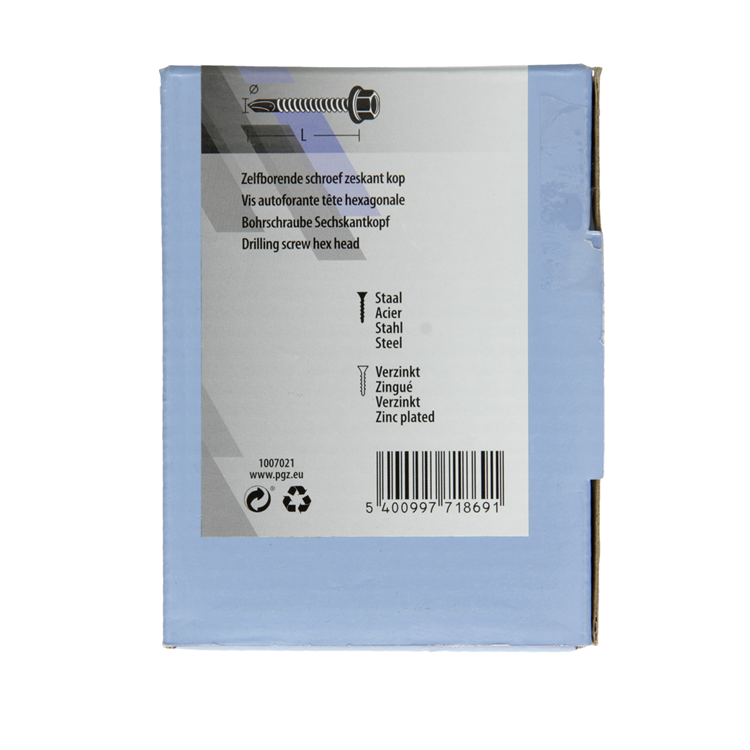 Mack 1007019 - zelfbor. schroef zeskant 200 200 st 4,2x13mm | 10 stuks