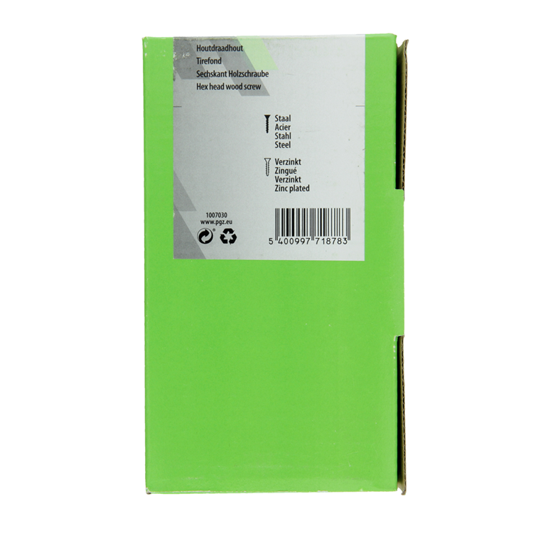 Mack 1007030 - houtdraadbout staal verzinkt 150 st 6 x 40 mm | 5 stuks